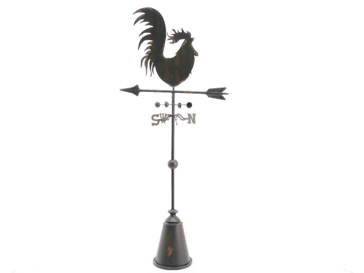 Girouette En Fonte Antique Style Coq – Sahgsa Décoration Toit Maison, Grange, Jardin 50x30 Cm