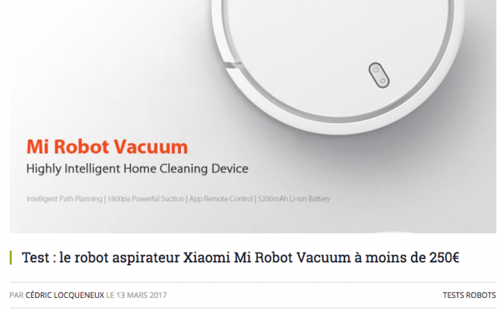 Original Xiaomi Mi Robot Vacuum 1st Generation - FIRST-GENERATION WHITE