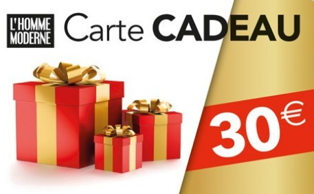 CARTE CADEAU 30 EUROS Tout L’Homme Moderne