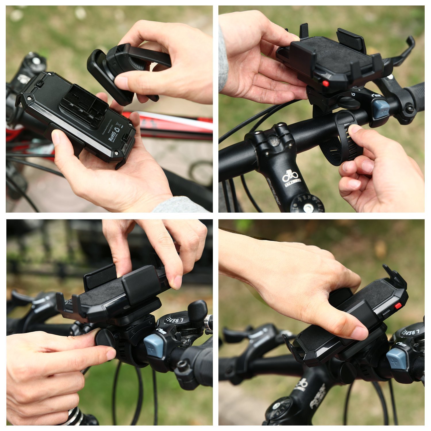 Support de téléphone universel pour vélo portable rotatif à