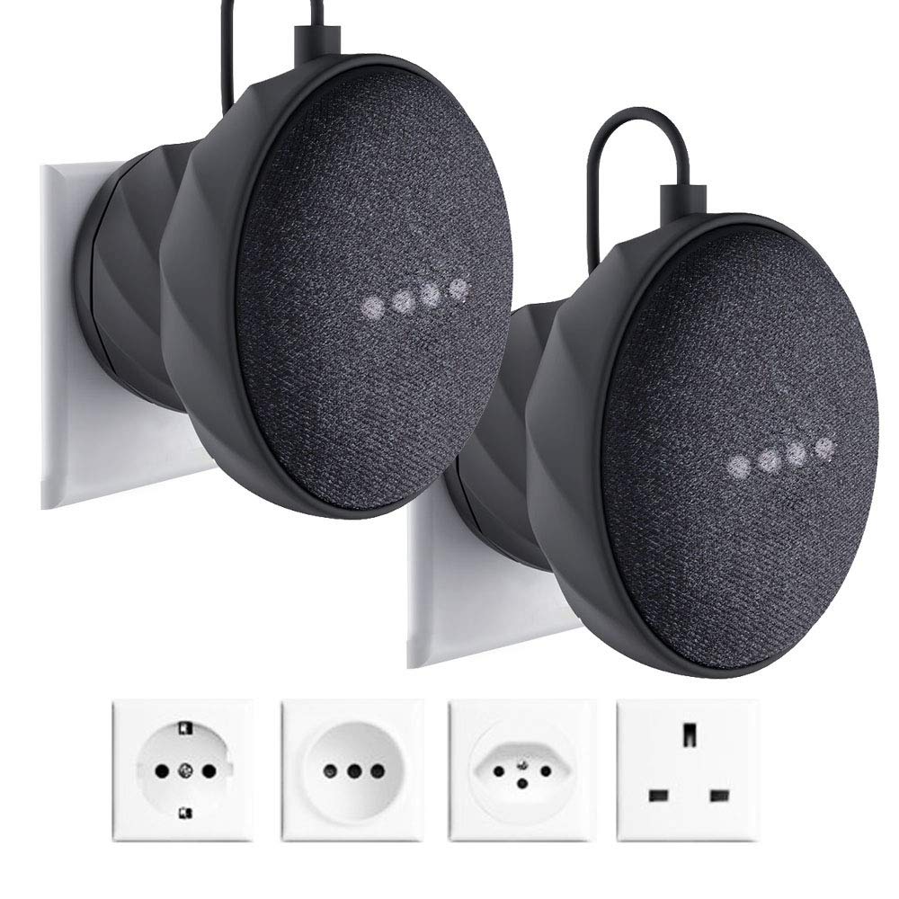 Maclean MC-842 - Supporto A Muro Per Altoparlanti, Compatibile Con Google Home Mini Nero 1 Pz Installaz 22896312