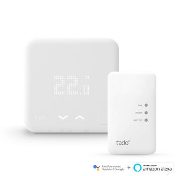 Thermostat connecté Tado pour chaudière et PAC -Kit démarrage V2