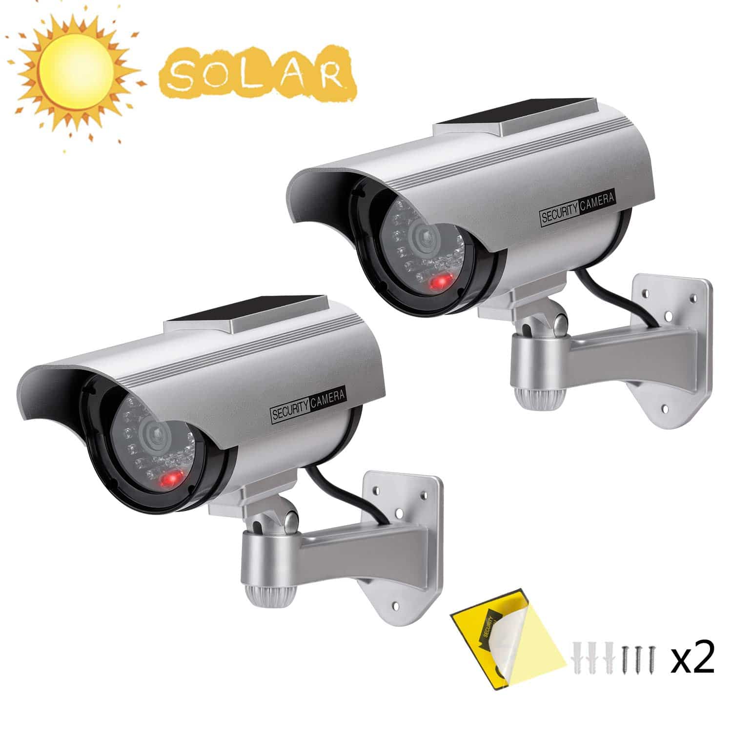 2 X Caméras De Surveillance Factices à L'énergie Solaire Les Bons — free download