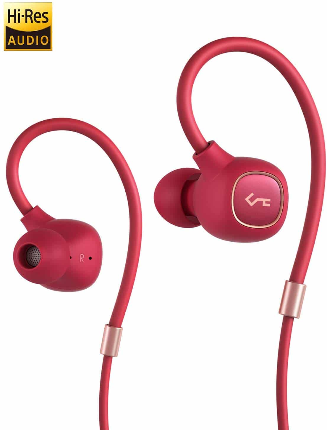 AUKEY Écouteurs Bluetooth Rouge