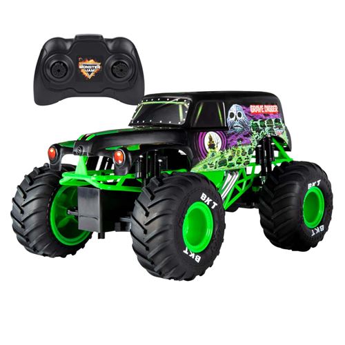 Monster Jam Camion jouet Grave Digger avec télécommande 1:15