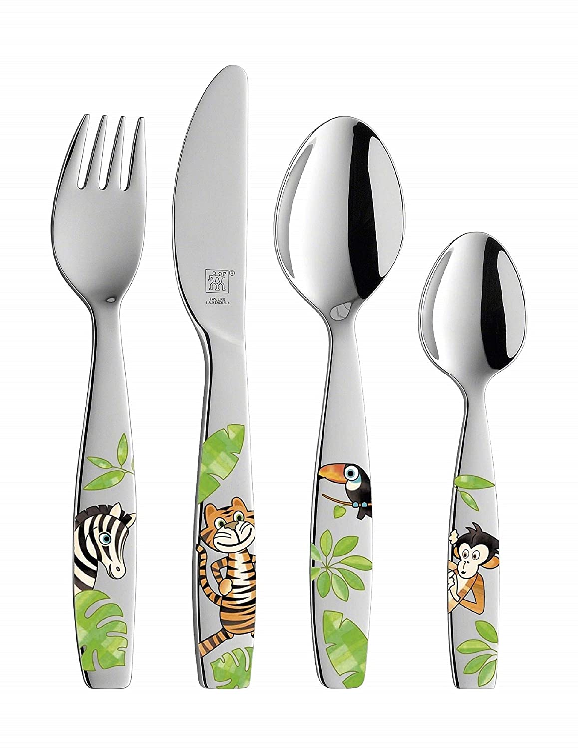 Coffret 4 Couverts ZWILLING Friends Pour Enfants - Acier Inoxydable 18/10 - Design Coloré