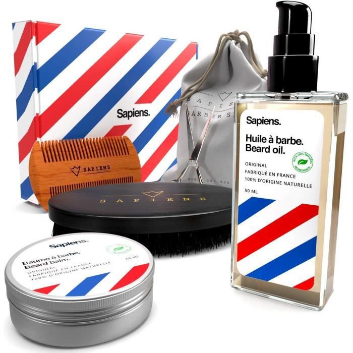 Kit Soin Barbe Homme • Coffret Huile et Baume Barbe