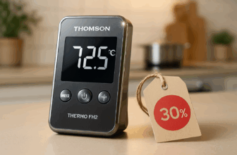 profitez d'une offre exceptionnelle avec le thermomètre thomson thermo fh2, évalué à 4 étoiles, à seulement 37,70 € ! ne ratez pas cette promotion de 30% pour un produit fiable et performant.