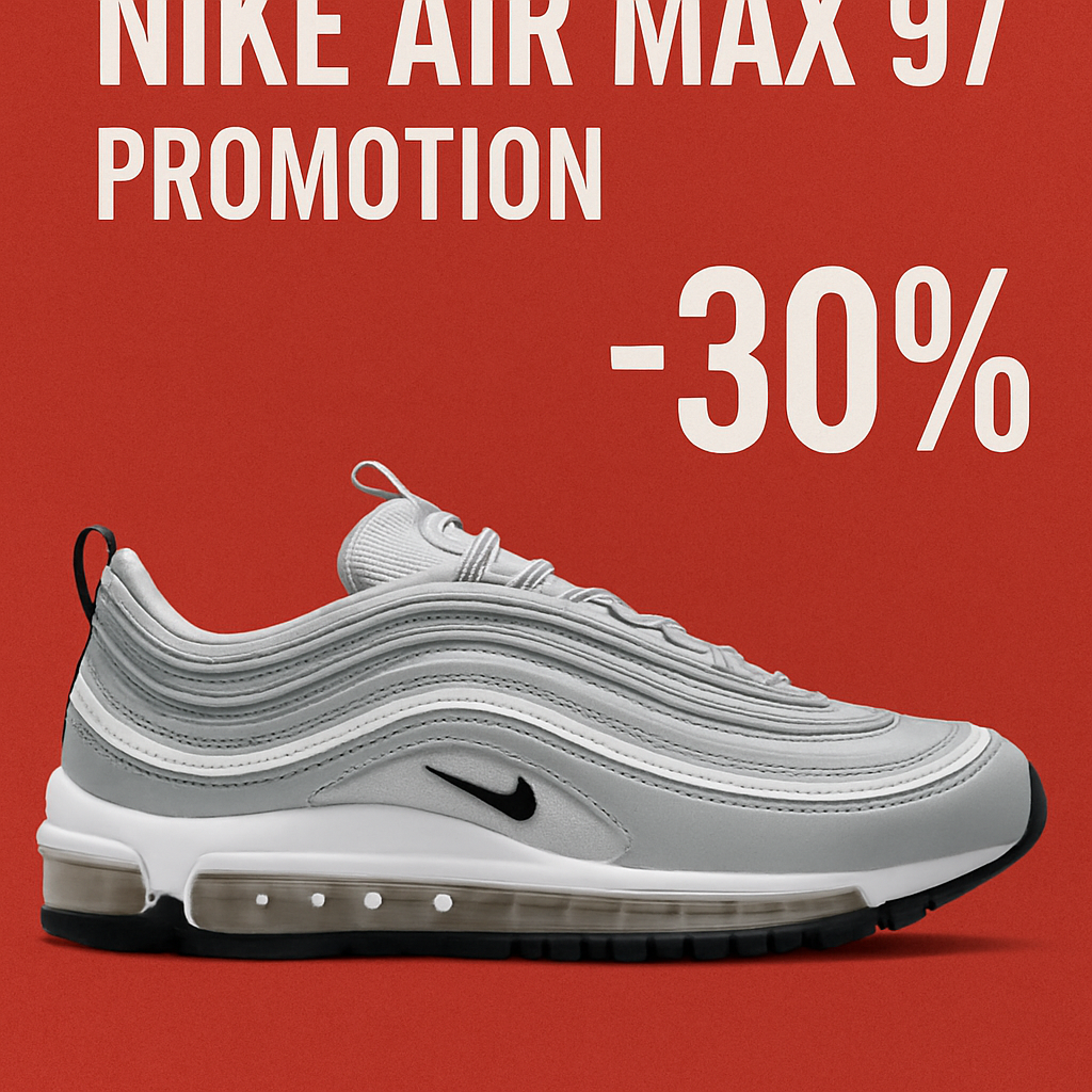 Bons plans : les Nike Air Max 97 bénéficient d'une réduction de 30 % sur le site officiel 1 profitez d'une remise exceptionnelle de 30 % sur les emblématiques nike air max 97 ! ne manquez pas cette opportunité de les acquérir à un prix réduit sur le site officiel. faites vite, les stocks sont limités !