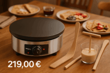 découvrez la crêpière électrique krampouz billig cebpa4ao de 35 cm, idéale pour réaliser des crêpes parfaites à la maison. en promotion à 219,00 €, soit une réduction de 12%, faites de chaque moment un délice gourmand!
