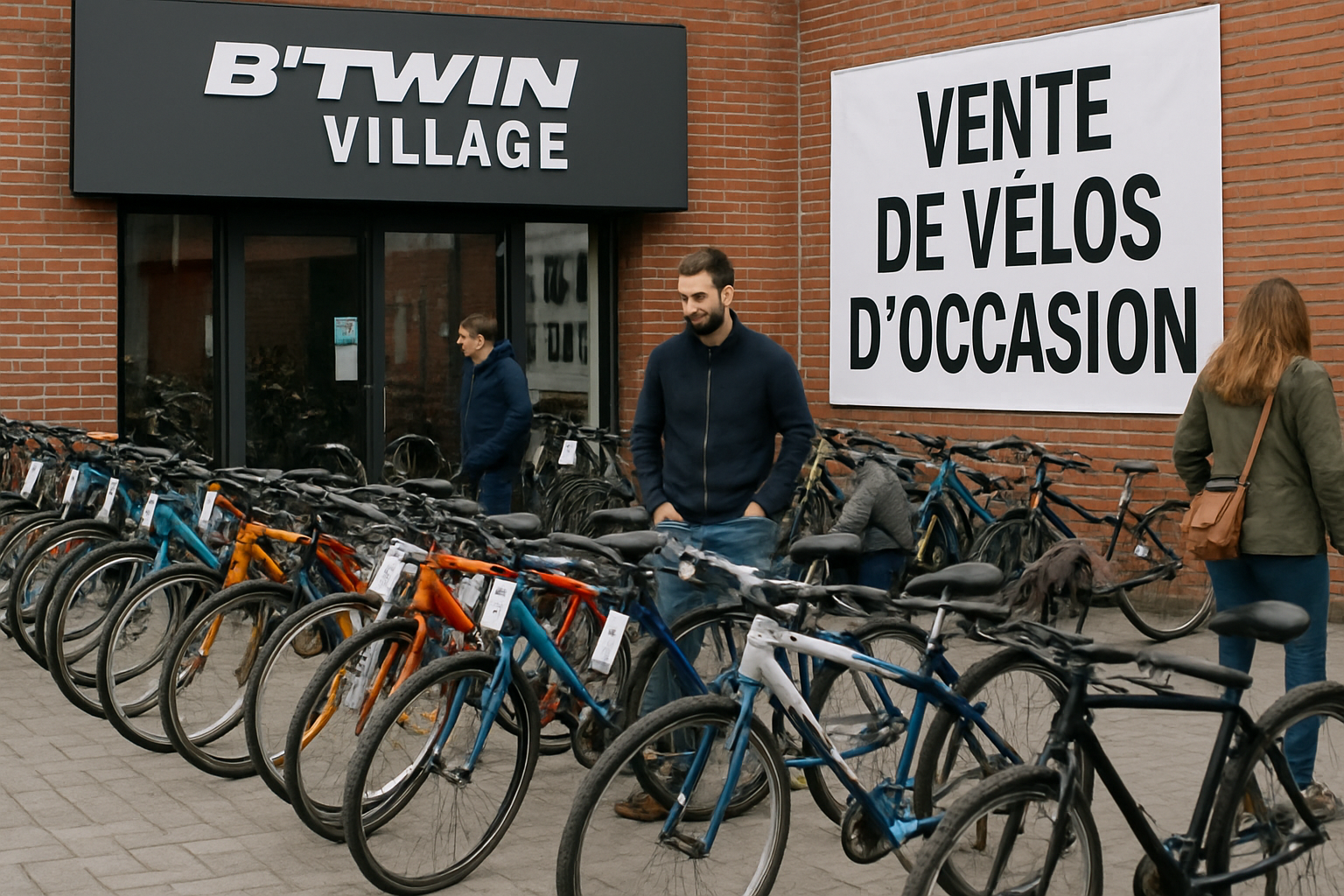 Découvrez l'occasion à Lille : vente exceptionnelle de vélos d'occasion au B'twin village ce samedi ! 1 ne manquez pas l'occasion de découvrir une vente exceptionnelle de vélos d'occasion au b'twin village à lille ce samedi ! profitez de réductions incroyables sur une large sélection de vélos pour tous les goûts et tous les âges. rendez-vous pour donner vie à vos balades à vélo !