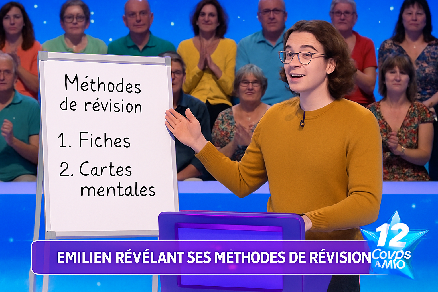 Émilien des 12 coups de midi révèle ses mauvaises habitudes de révision 1 découvrez les révélations surprenantes d'émilien, le champion des 12 coups de midi, sur ses mauvaises habitudes de révision. plongez dans les coulisses de sa préparation et apprenez comment il a réussi à surmonter ses pièges pour briller sur le plateau.