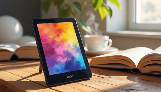 découvrez la kindle colorsoft 16 go, une liseuse couleur innovante offrant une expérience de lecture vive et immersive. profitez de ses fonctionnalités avancées et d’un design élégant – une opportunité à saisir pour tous les amoureux de la lecture numérique !