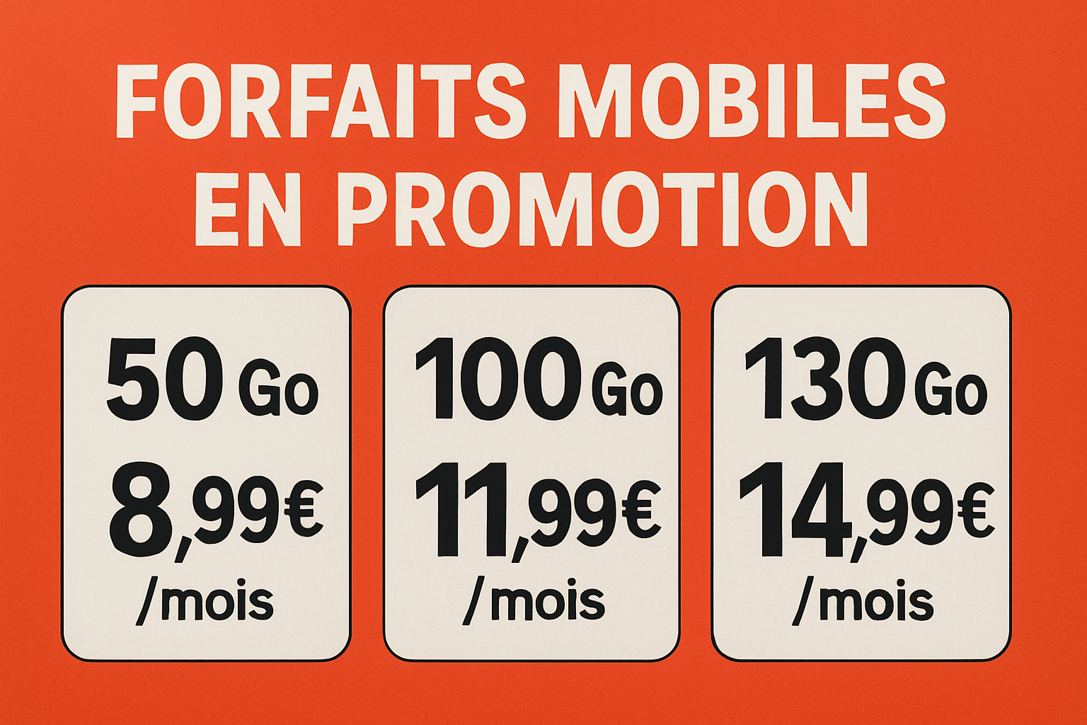 découvrez notre incroyable forfait mobile à seulement 4,99 euros ! profitez de cette offre estivale exceptionnelle pour rester connecté cet été sans vous ruiner. ne laissez pas passer cette opportunité limitée !