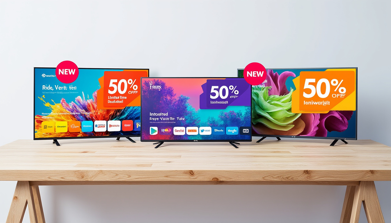 profitez de notre offre du jour et équipez-vous d'une smart tv haut de gamme à un prix exceptionnel. ne manquez pas cette opportunité exclusive pour moderniser votre salon à moindre coût !