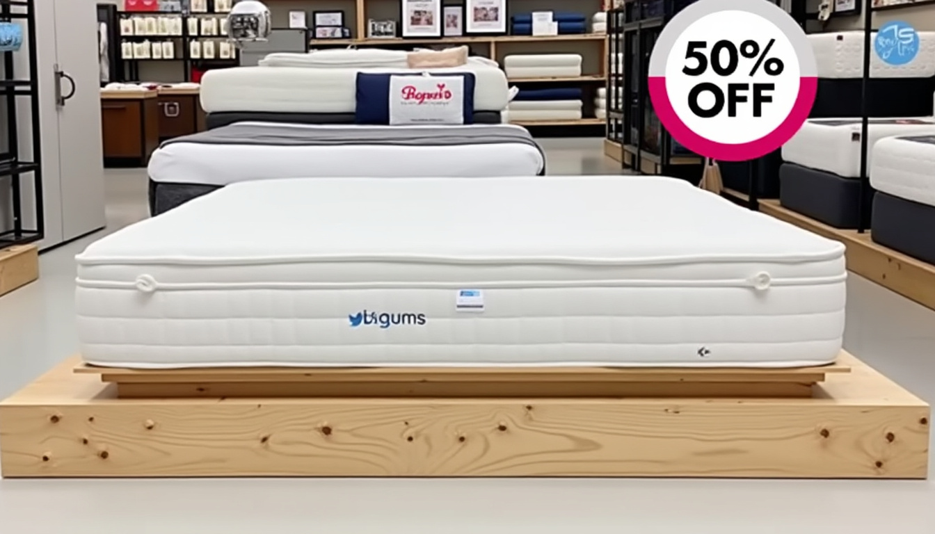 bénéficiez d'une remise exceptionnelle de 65 % sur un matelas de qualité de marque française chez auchan. offre limitée à ne pas manquer pour améliorer vos nuits à petit prix !
