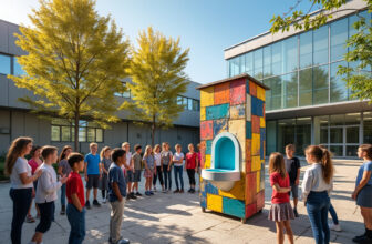 découvrez comment un urinoir vendu à sept euros à la recyclerie étonne élèves et enseignants dans la cour d'une école à saint-nazaire. une initiative originale qui suscite la curiosité et met en avant l'importance du recyclage.