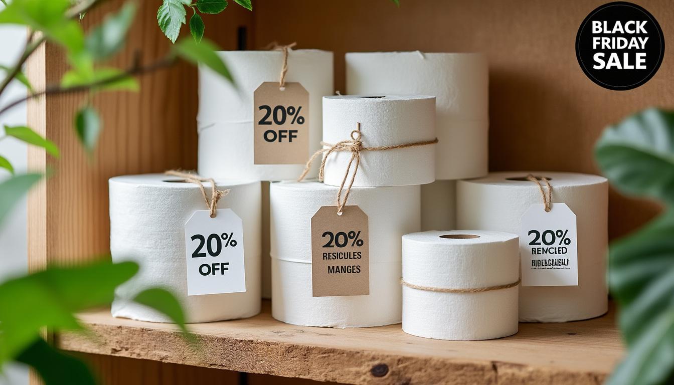 profitez du black friday en achetant du papier toilette et conservez votre reçu pour bénéficier d'une offre avantageuse exclusive. ne manquez pas cette opportunité économique !