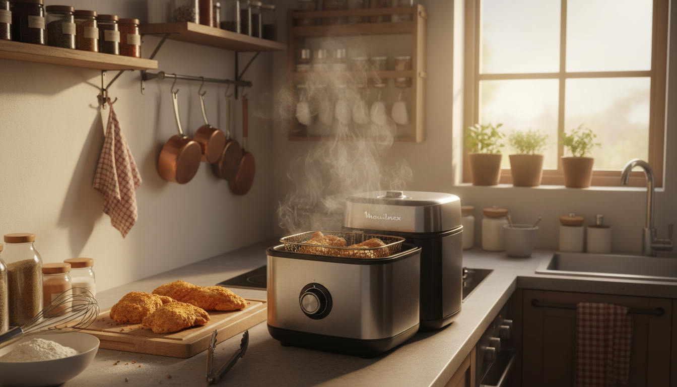 découvrez la friteuse moulinex à moins de 60 € pour des poulets du dimanche croustillants et savoureux, l'alliée idéale de vos repas maison délicieux et faciles à préparer.