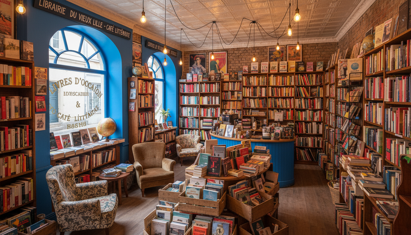à lille, une librairie organise un déstockage massif avant de procéder à une grande réorganisation, offrant des réductions exceptionnelles sur de nombreux livres.