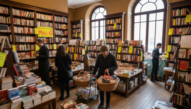 à lille, profitez d'un déstockage massif dans une librairie avant sa grande réorganisation. des offres exceptionnelles sur une vaste sélection de livres vous attendent !