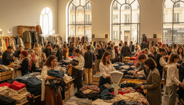 ne manquez pas la première vente vintage au kilo de l'année chez emmaüs alternatives à paris. une bonne affaire pour dénicher des trésors uniques et responsables !