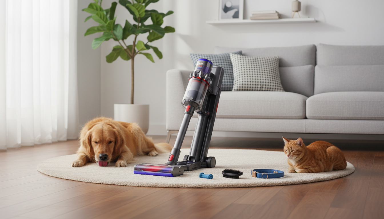profitez de l'offre exceptionnelle du jour sur le nouvel aspirateur laveur dyson à un prix inédit, avec un kit animalier offert pour prendre soin de vos compagnons à quatre pattes.