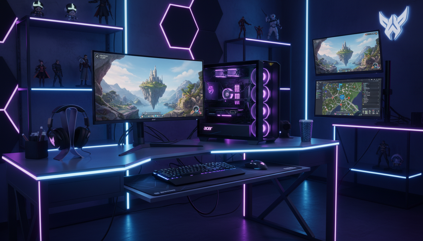 découvrez ce pc acer reconditionné équipé d'une rtx 5060, offrant des performances gaming exceptionnelles à un prix imbattable. profitez de l'expérience de jeu ultime sans vous ruiner.