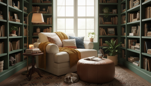 découvrez comment aménager un coin lecture chaleureux et convivial avec peu d'éléments. astuces simples et idées inspirantes pour créer votre espace cosy idéal.