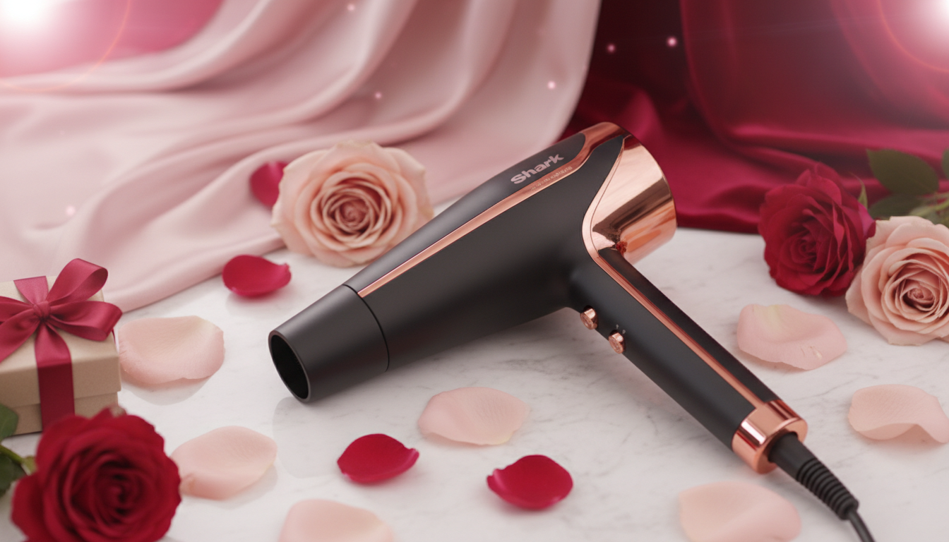 découvrez le sèche-cheveux shark flexstyle en promotion à 100 €, le cadeau idéal pour la saint-valentin. offrez douceur et style à vos cheveux avec cet appareil performant et tendance.