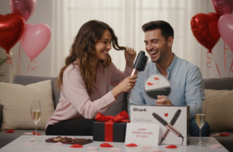 découvrez le sèche-cheveux shark flexstyle en promotion à 100 euros, le cadeau idéal pour la saint-valentin. offrez-vous un coiffage parfait avec style et efficacité.