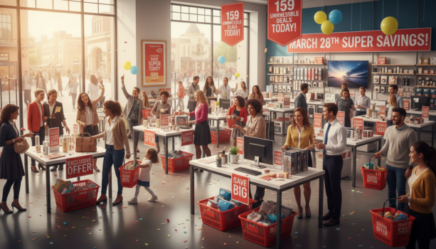 découvrez 159 offres exclusives ce samedi 28 mars ! profitez dès ce matin de promotions irrésistibles et ne manquez pas ces opportunités uniques.