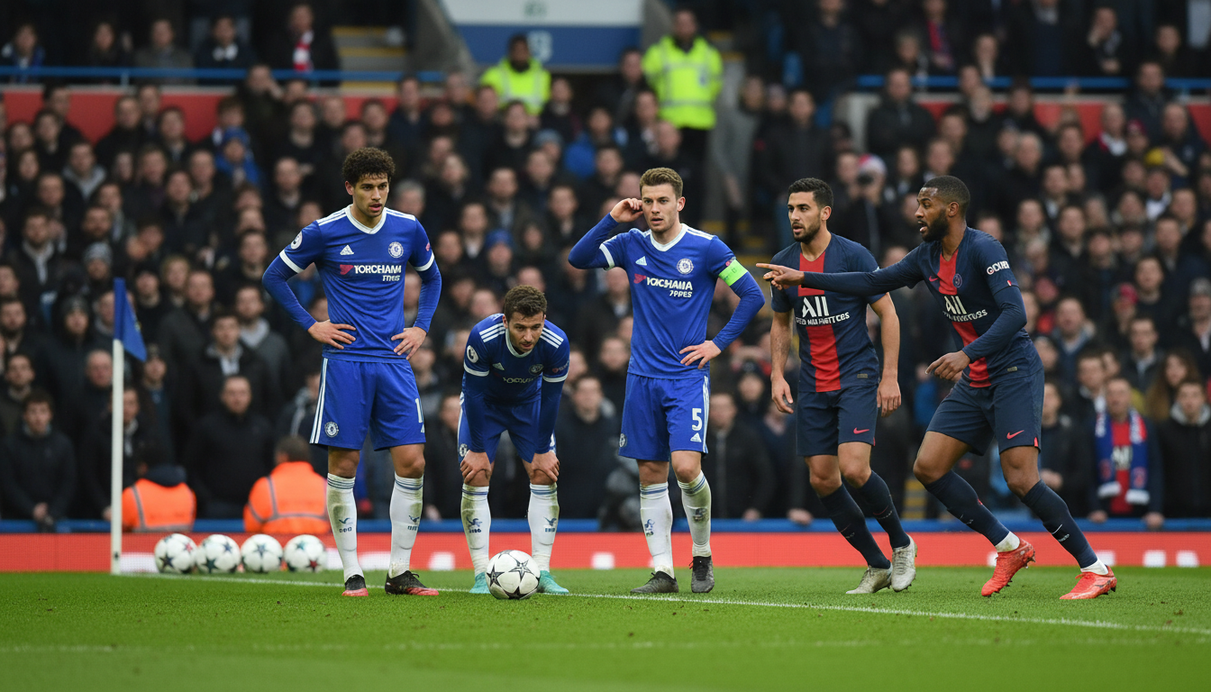 découvrez l'analyse du match chelsea-psg, où le football anglais se heurte à ses démons avec un jeu soporifique et une avalanche de corners intenses.