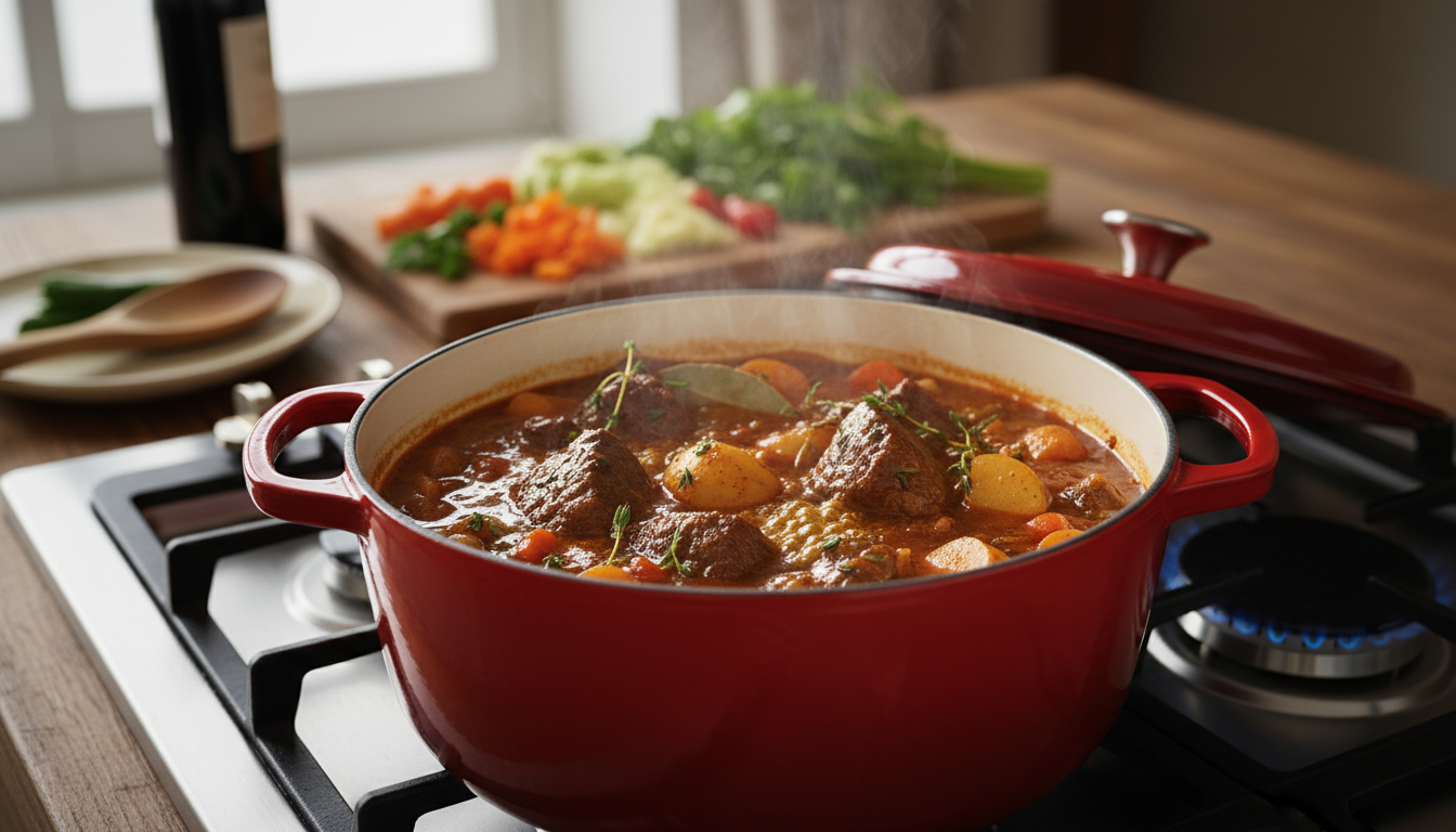 profitez de l'offre exceptionnelle amazon ce mois-ci : cocotte en fonte le creuset à -100€. ne manquez pas cette promotion unique pour cuisiner avec qualité et élégance.