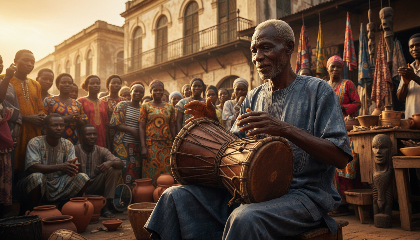 découvrez le tambour parleur, cet instrument emblématique de la colonisation, redécouvert pour sa richesse culturelle et son rôle essentiel dans la vie quotidienne d'autrefois.