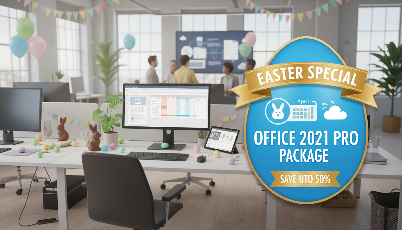 Promotion exclusive de Pâques : Licence Office 2021 Pro à seulement 30 € sur Win... 2 profitez de notre promotion exclusive de pâques : obtenez la licence office 2021 pro à seulement 30 € sur win. offre limitée, ne manquez pas cette occasion d'équiper votre ordinateur avec la suite bureautique indispensable à petit prix.