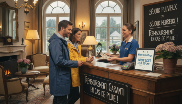 découvrez l'hôtel innovant à pornic qui rembourse 1 euro par nuit pour chaque millimètre de pluie, une offre unique pour illuminer votre séjour malgré la météo.