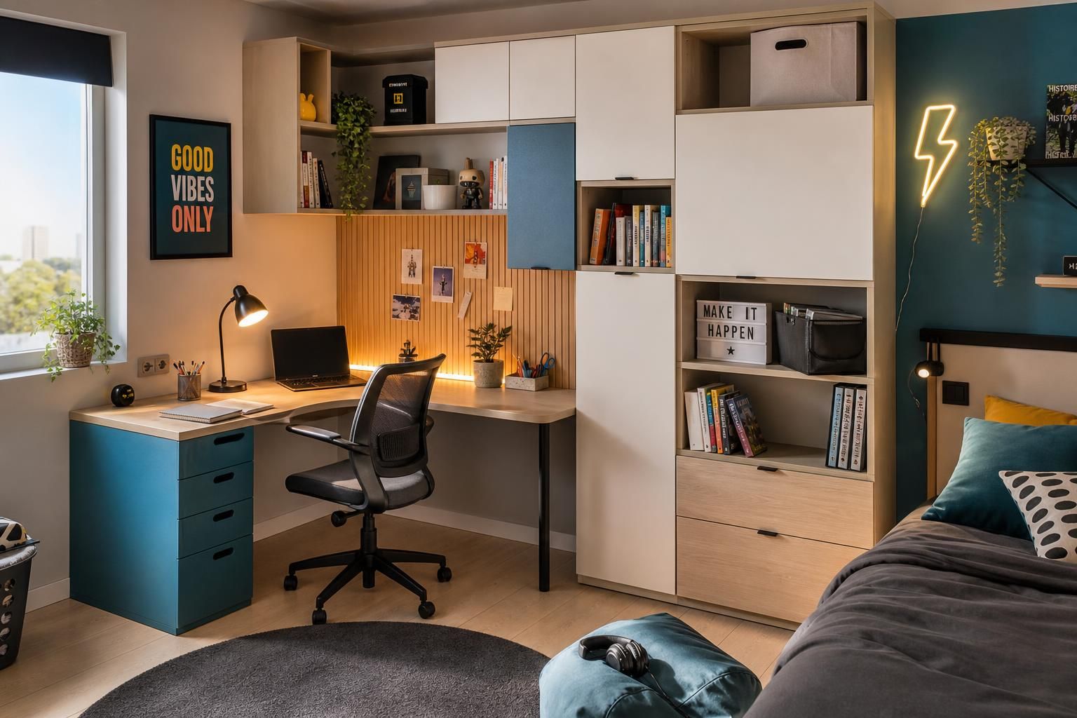 Aménager un coin bureau fonctionnel pour ado 7 découvrez comment aménager un coin bureau fonctionnel et adapté aux besoins d'un adolescent, alliant confort, organisation et style.