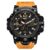 SMAEL Military 50m Waterproof Wristwatch LED Quartz Clock Sport Men Watch – ORANGE