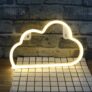 LED Cloud Shaped Neon Lamp Bedroom Decorative Night Light – WARM WHITE