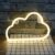LED Cloud Shaped Neon Lamp Bedroom Decorative Night Light – WARM WHITE