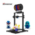 ZONESTAR 3 Color Large Size 3 Extruders 3-IN-1-OUT Mixing Color High Precision – Jet Black EU Plu