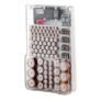 Battery Master Battery Capacity Tester Storage Organizer Box – Transparent