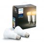 PHILIPS HUE – White Ambiance – Pack de 2 ampoules 9.5W E27