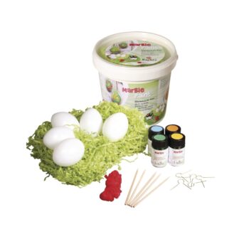 5 oeufs de Pâques marbrés