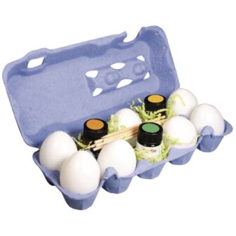 7 oeufs de Pâques marbrés