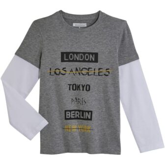 IN EXTENSO T-shirt manches longues garçon