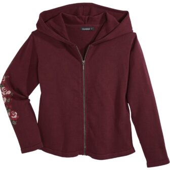IN EXTENSO Gilet à capuche fille