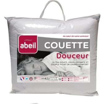 ABEIL Couette douceur chaude microfibre 400 g/m²