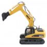 HUINA 1550 1:14 2.4GHz 15CH RC Alloy Excavator – RTR – YELLOW